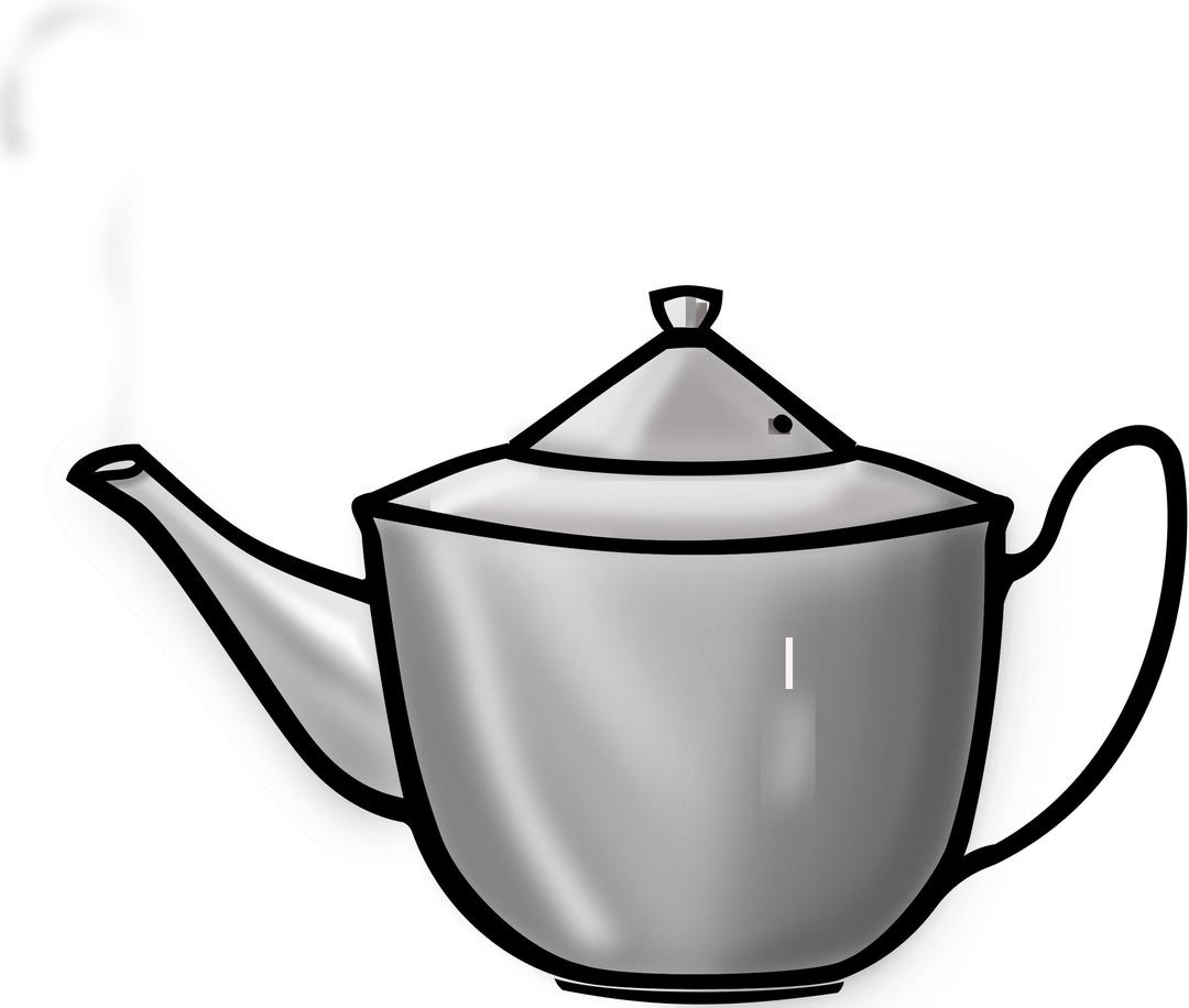 Metal Tea pot png transparent