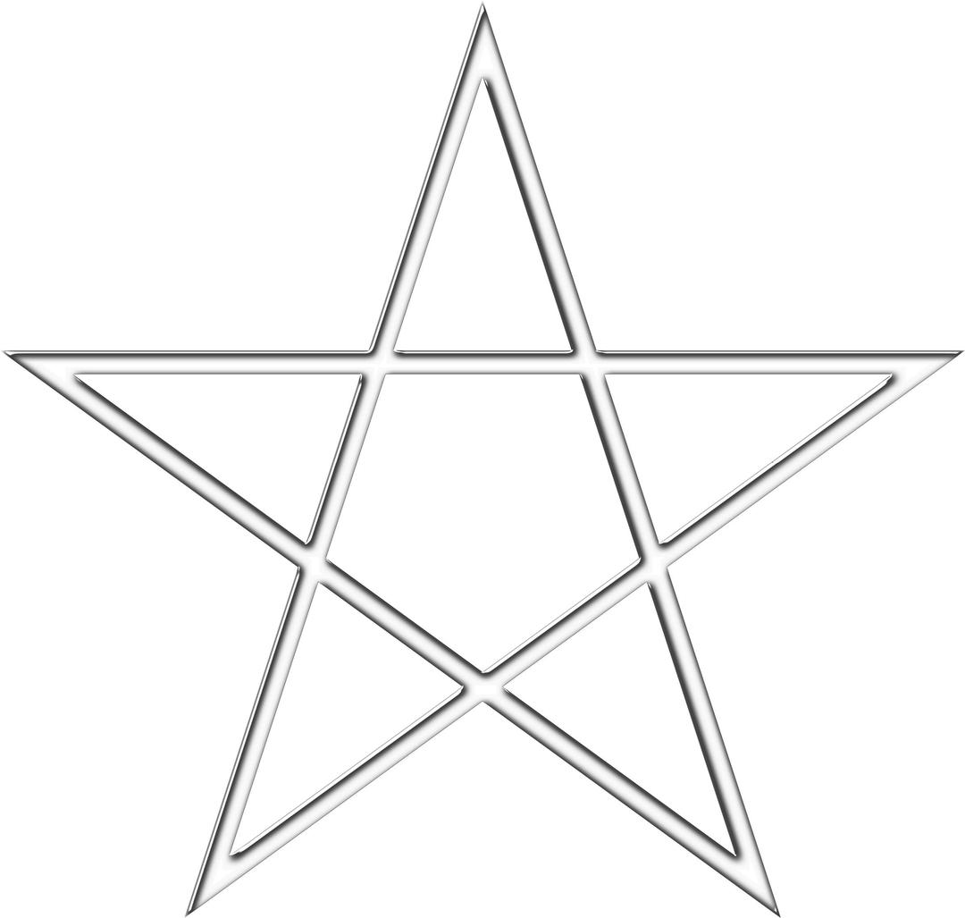 Metallic Pentagram png transparent