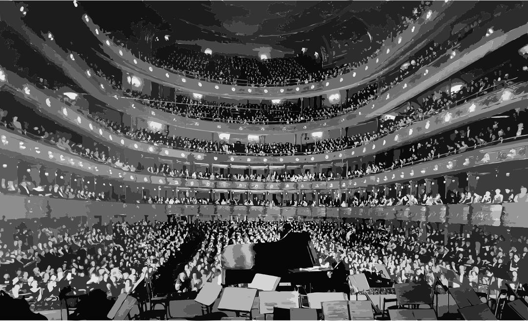 Metropolitan Opera House, a concert by pianist Josef Hofmann - NARA 541890 - Edit png transparent
