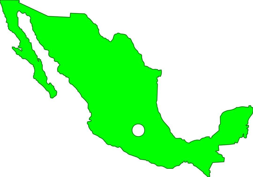 Mexico Map png transparent
