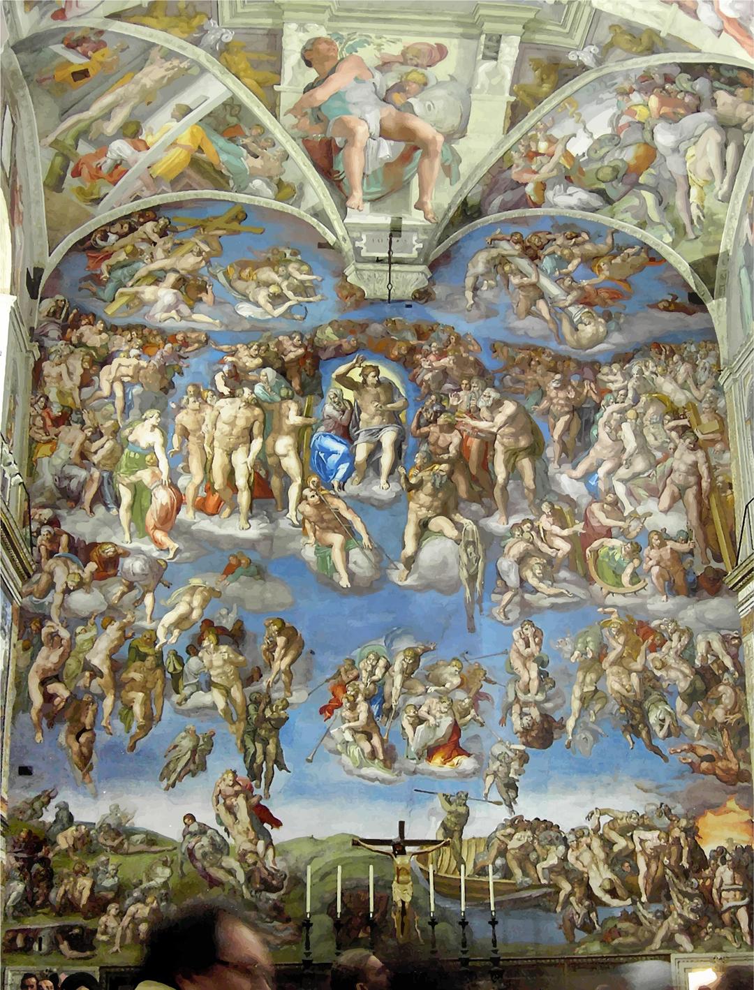 Michelangelo's The Last Judgement png transparent