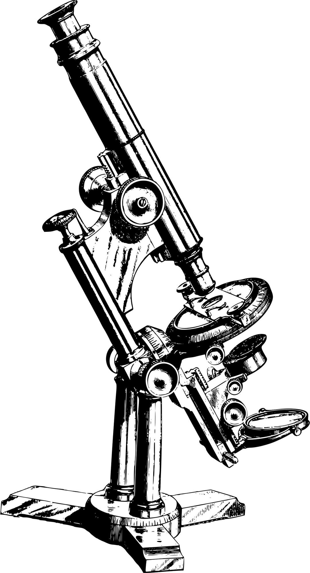 Microscope (black) png transparent