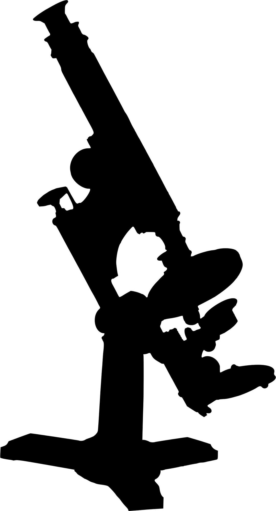 Microscope (silhouette) png transparent