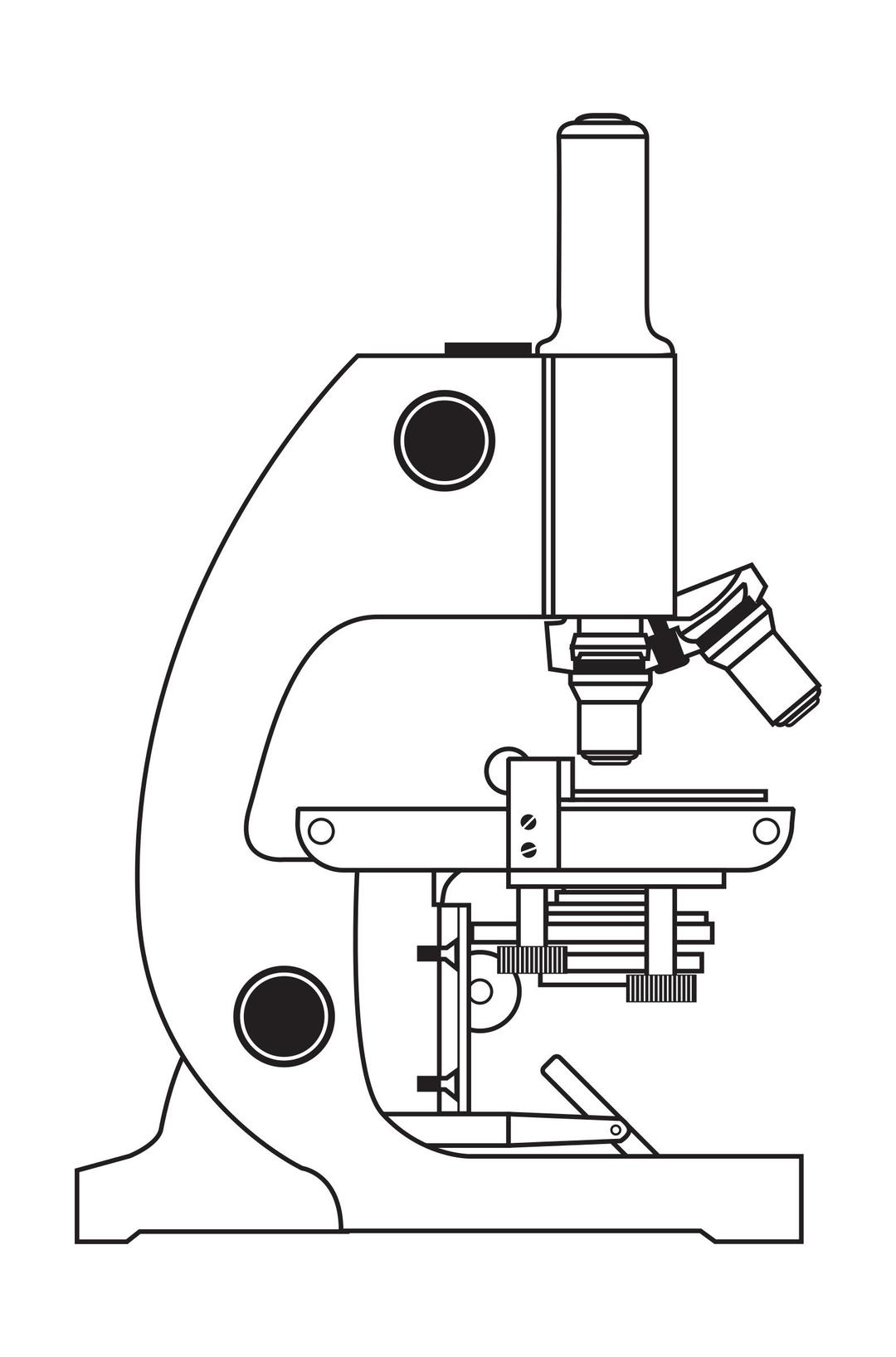 Microscope without Coloring png transparent