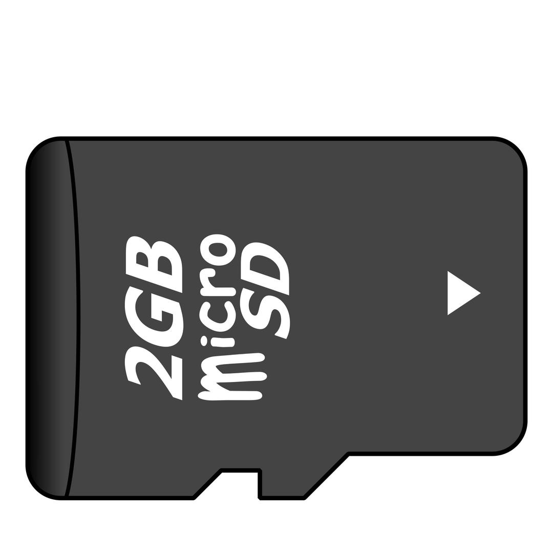microSD Card png transparent