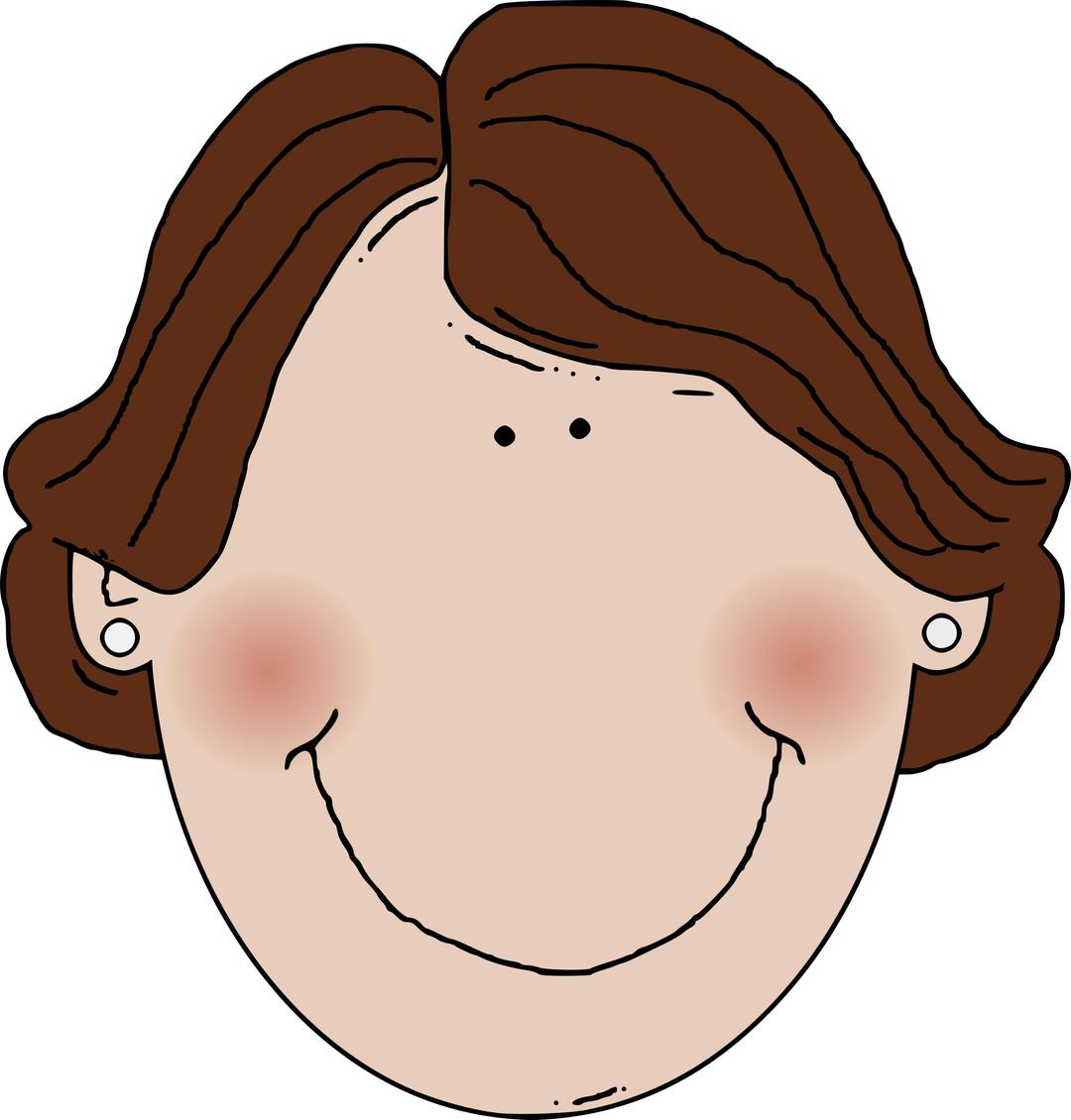 Middle aged woman brown hair png transparent