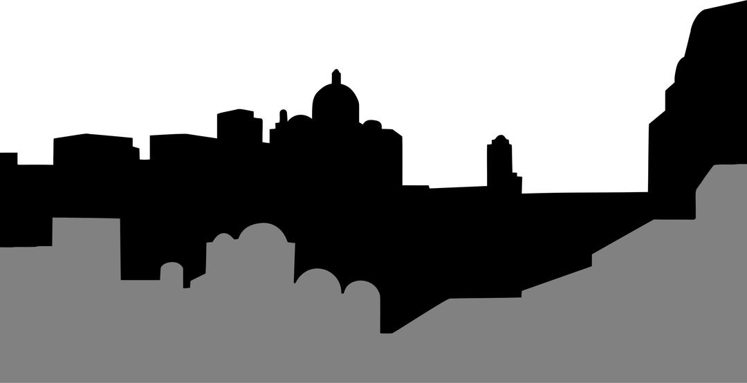 Middle Eastern Cityscape Silhouette png transparent