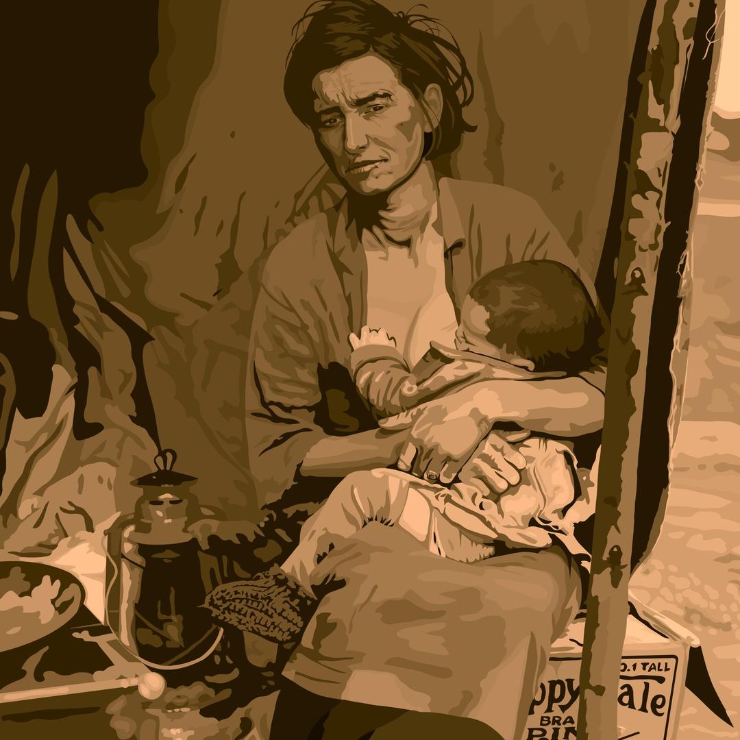 Migrant Mother By Heblo png transparent