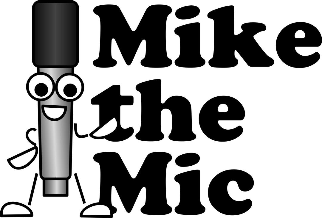 Mike the Mic beside Name png transparent