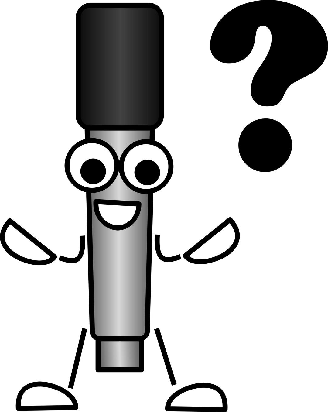 Mike the Mic Question png transparent