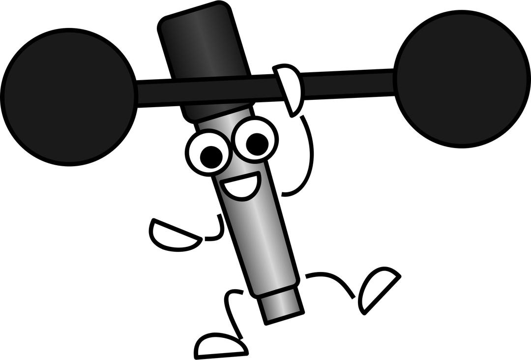 Mike the Mic Weightlifting png transparent