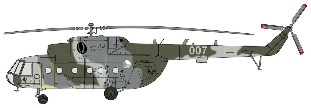 Mil Mi-17 - Czech Air Force camouflage png transparent