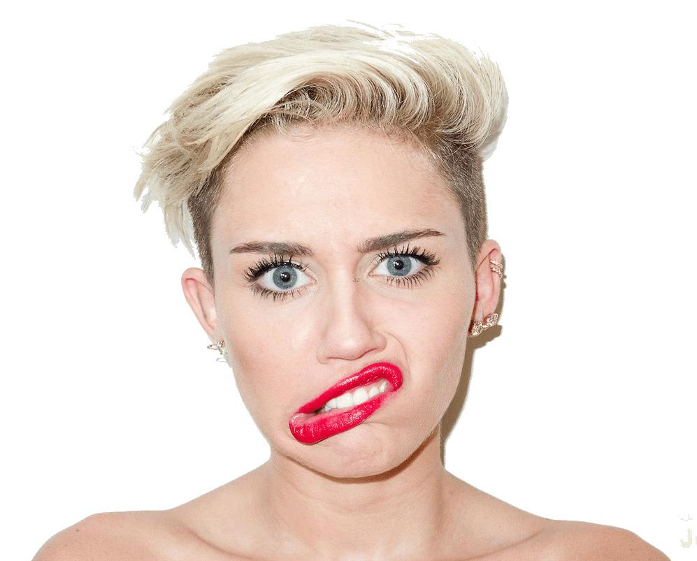 Miley Cyrus Weird Smile png transparent