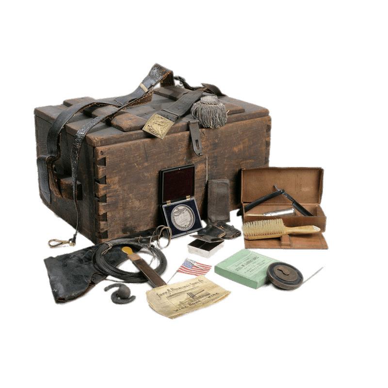 Military Footlocker With Contents png transparent