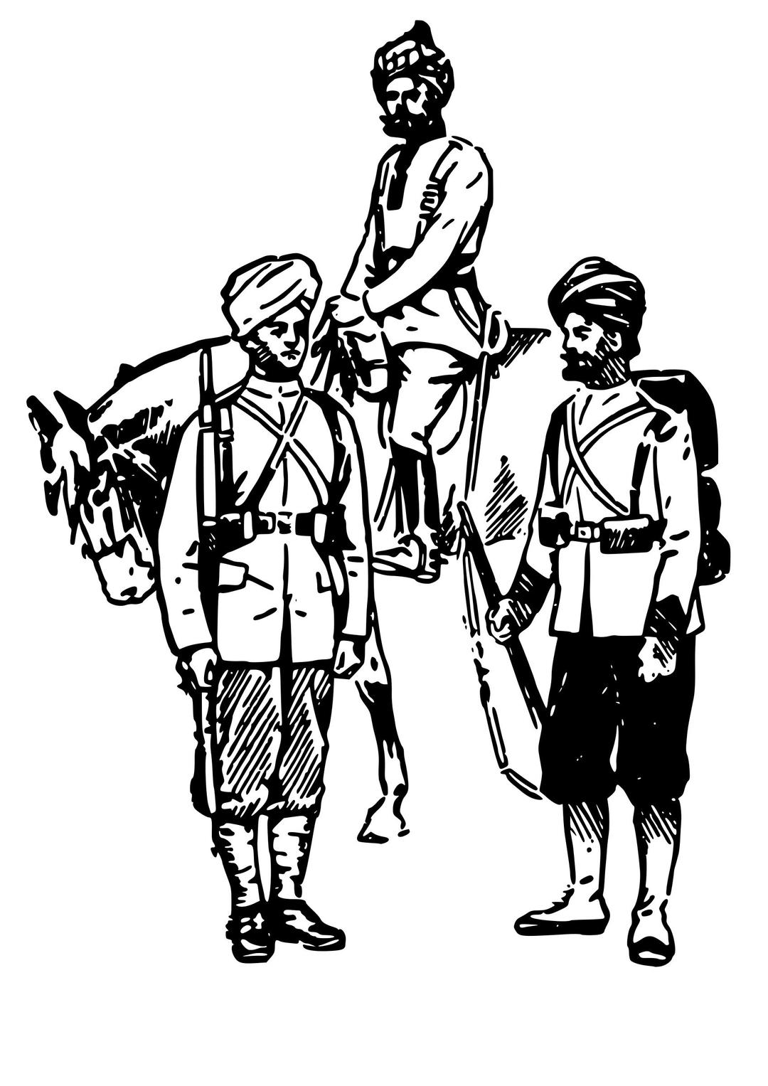 Indian Soldiers png transparent