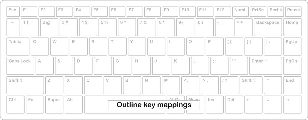 Mini keyboard template png transparent