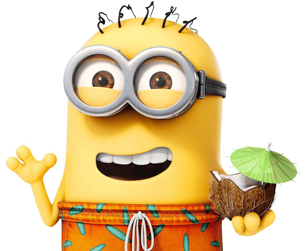 Minion on Holiday png transparent
