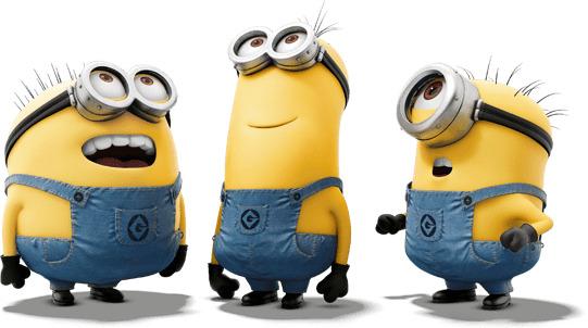 Minions Looking Up png transparent