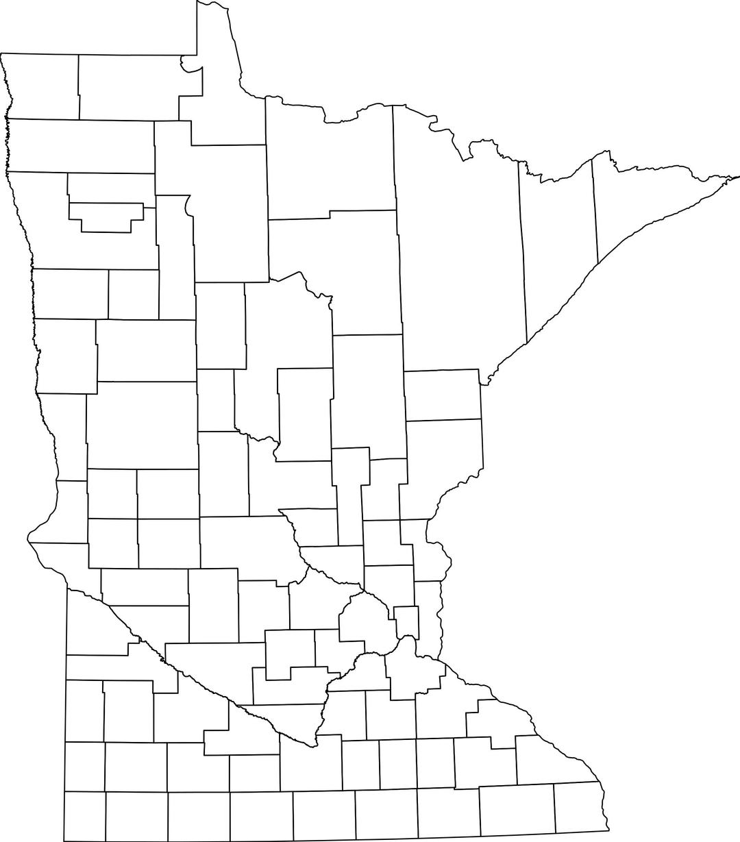 Minnesota Counties png transparent