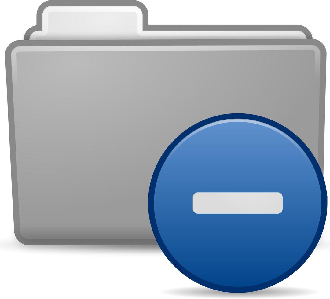 Minus Folder Icon png transparent