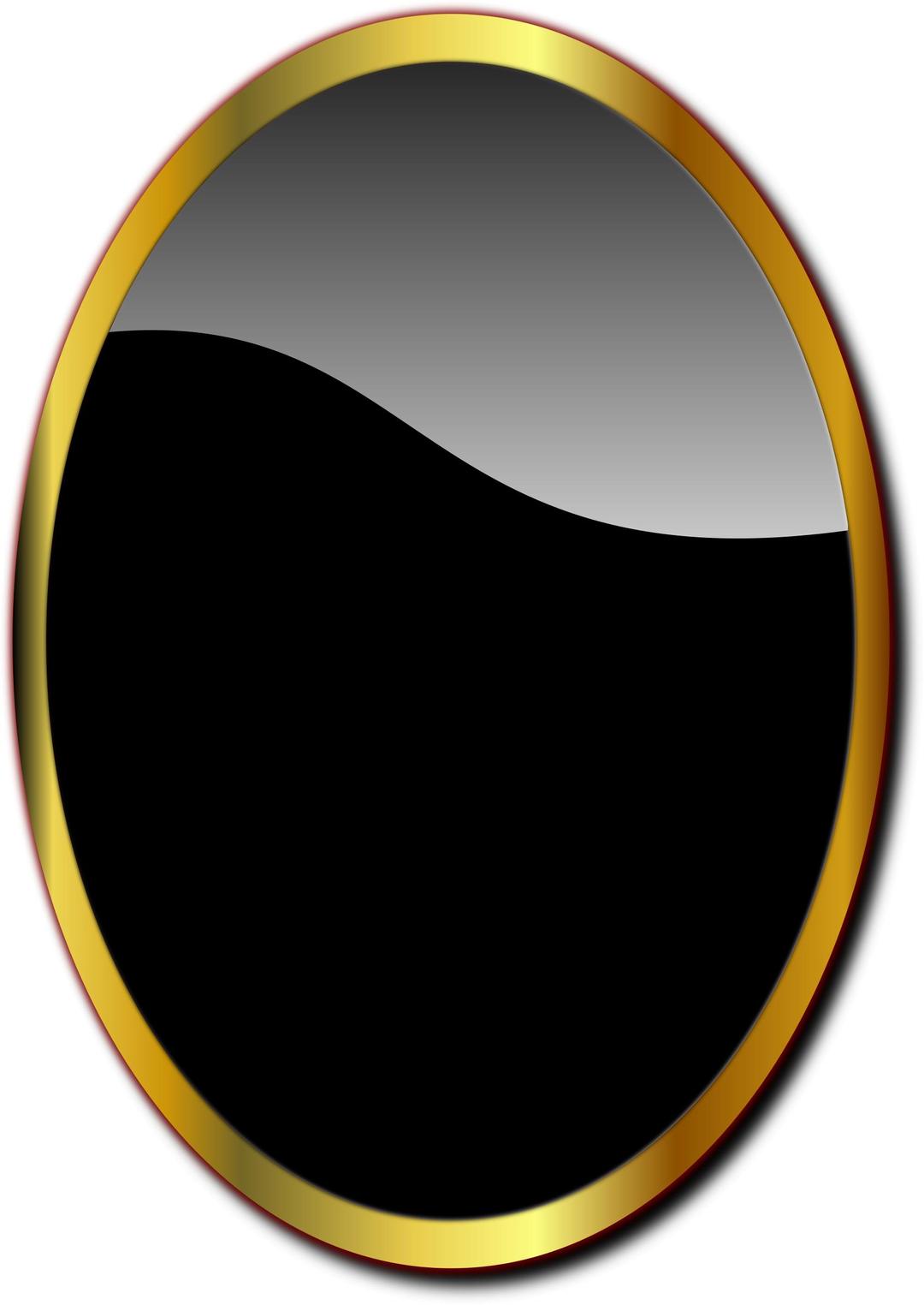 Miroir ovale png transparent