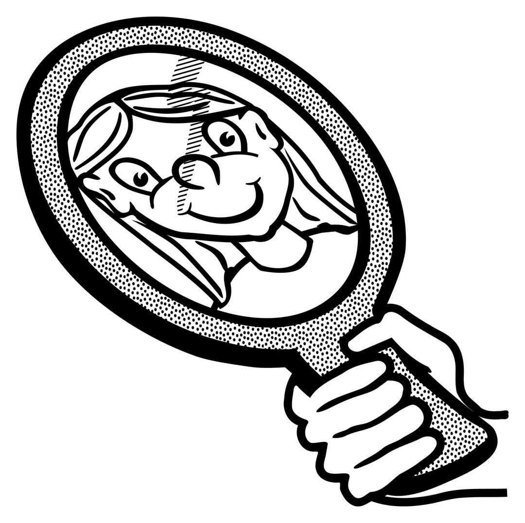 mirror - lineart png transparent