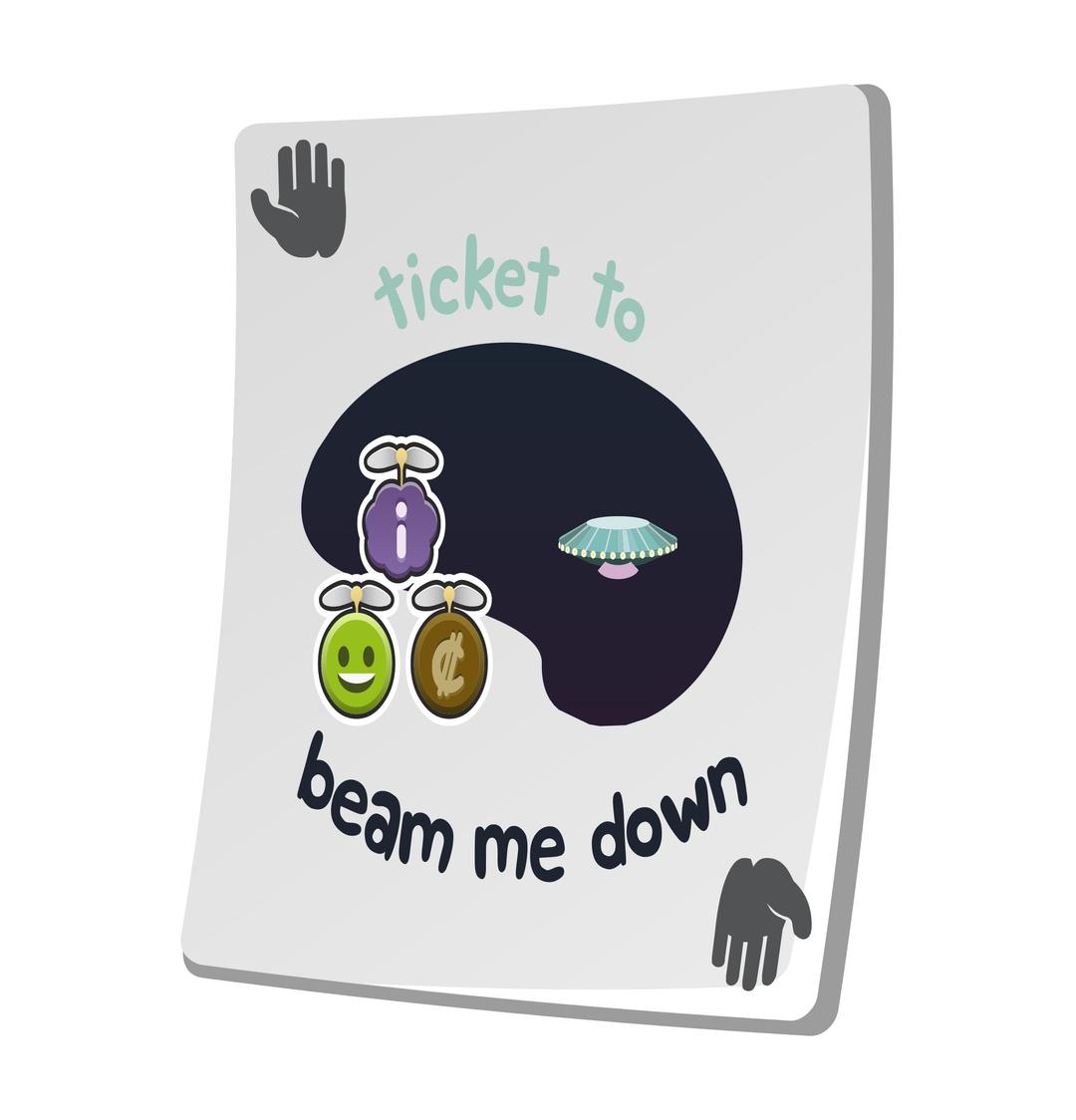 Misc Paradise Ticket Beam Me Down png transparent