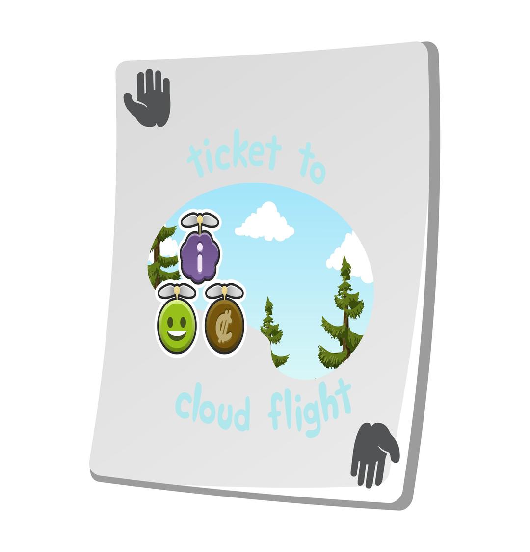 Misc Paradise Ticket Cloud Flight png transparent