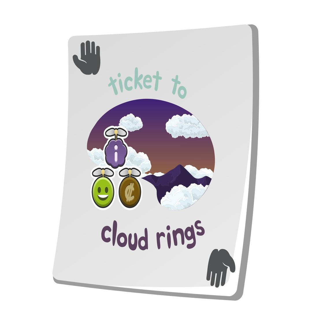 Misc Paradise Ticket Cloud Rings png transparent