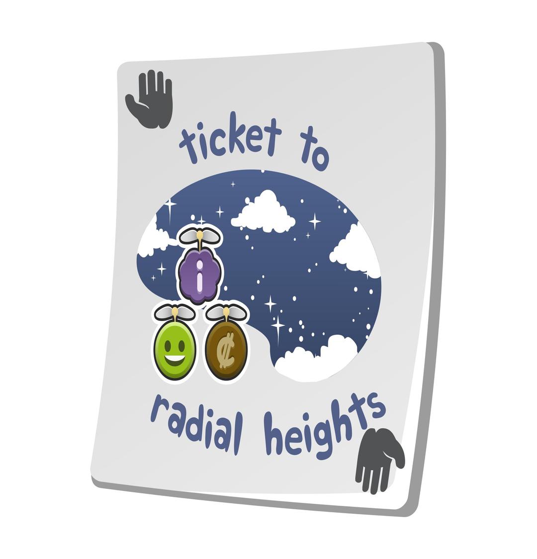 Misc Paradise Ticket Radial Heights png transparent