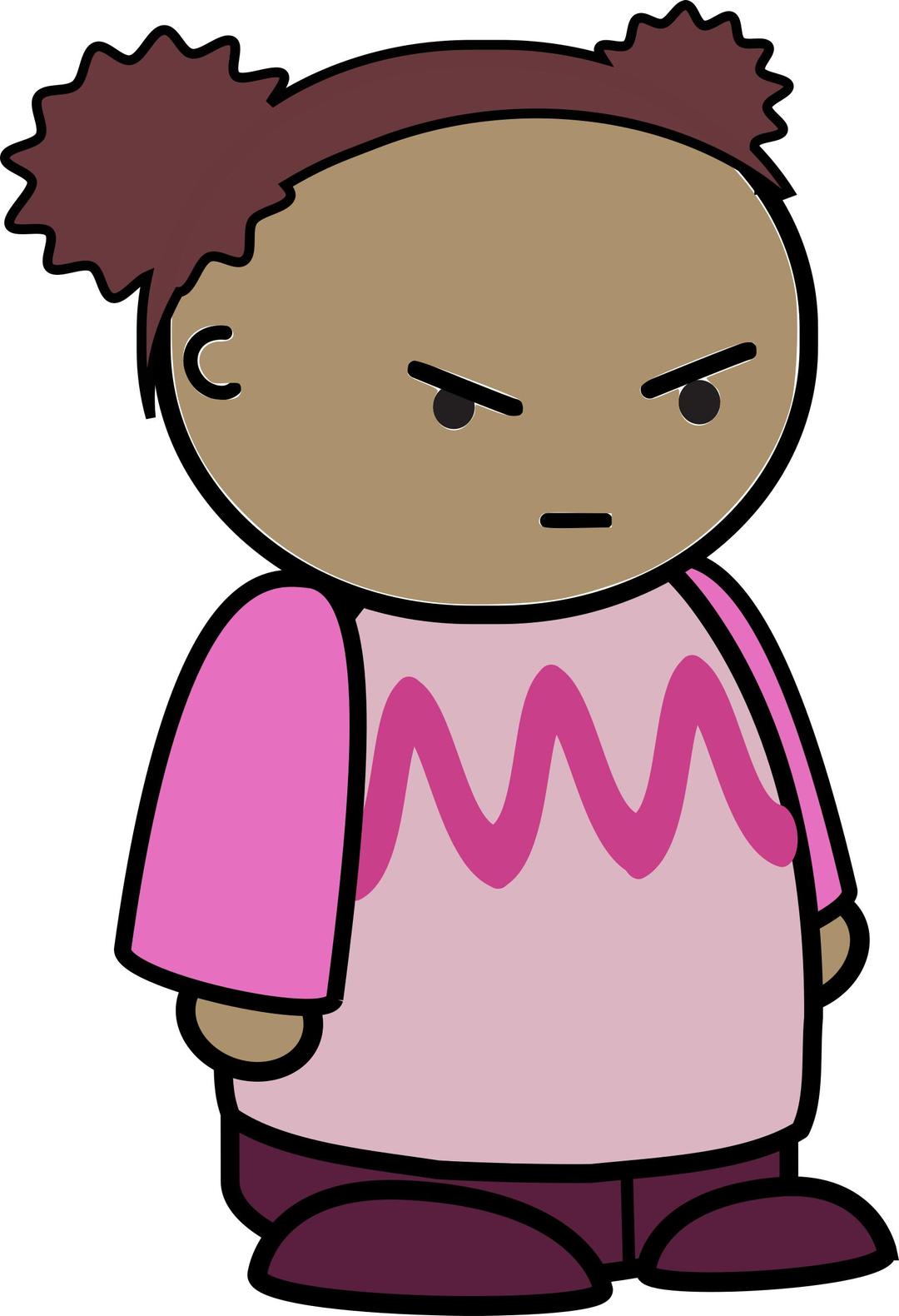 mix and match character lily angry side png transparent