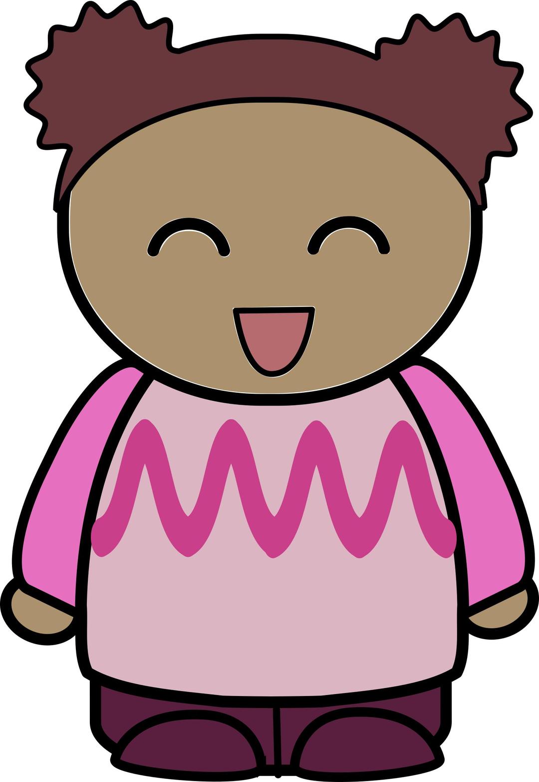 mix and match character lily laughing front png transparent