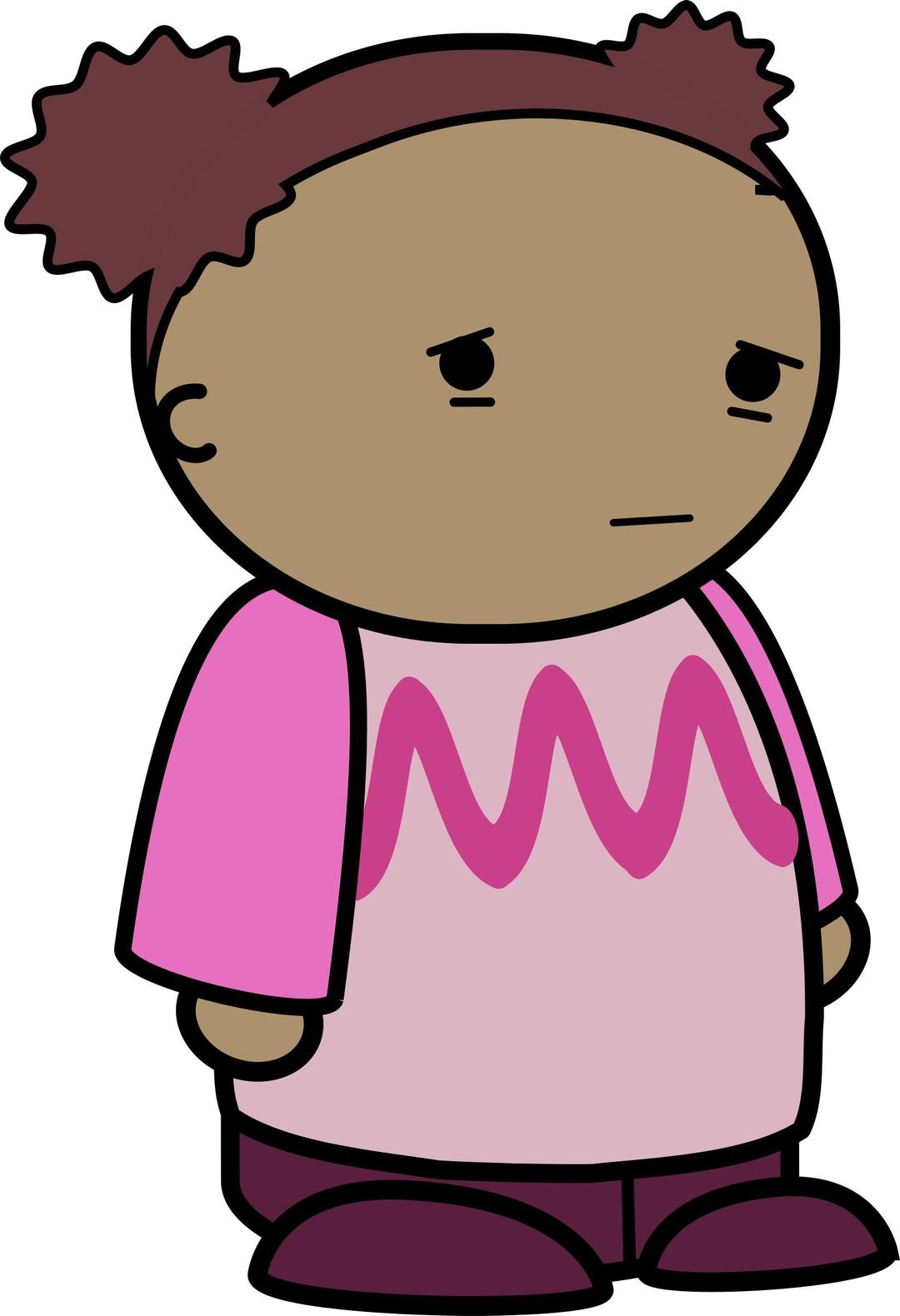 mix and match character lily sad side png transparent