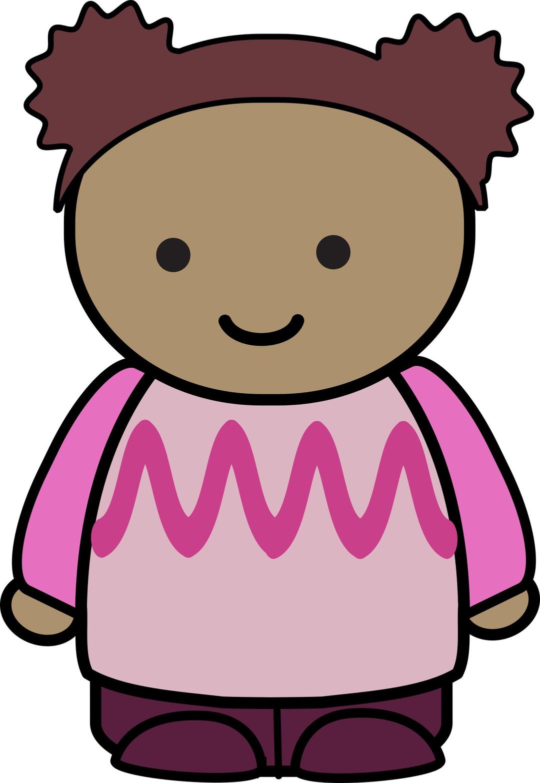 mix and match character lily smile front png transparent