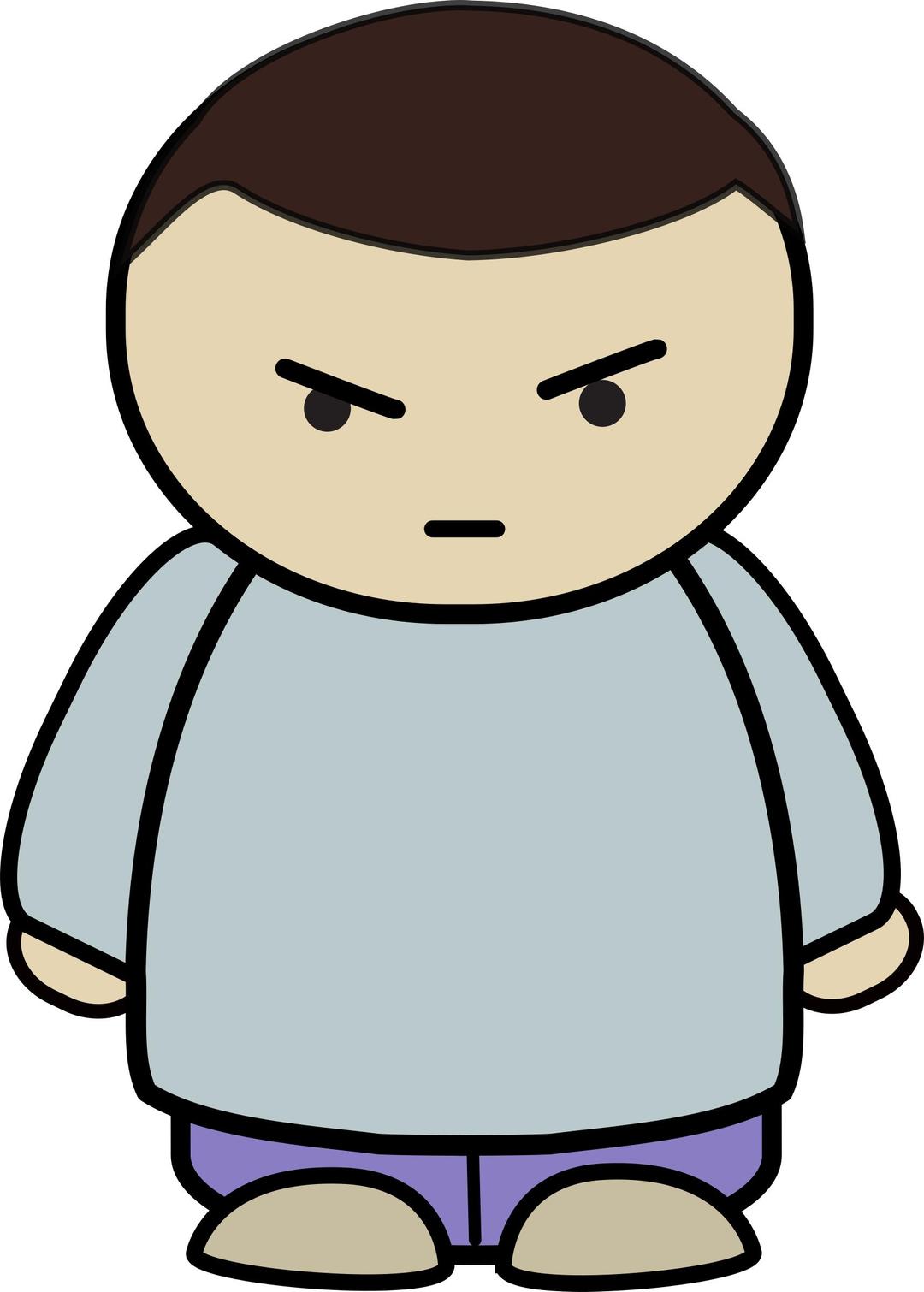 mix and match character ron angry front png transparent