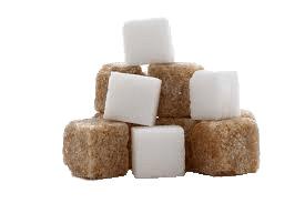 Mixed White and Brown Sugar Cubes png transparent