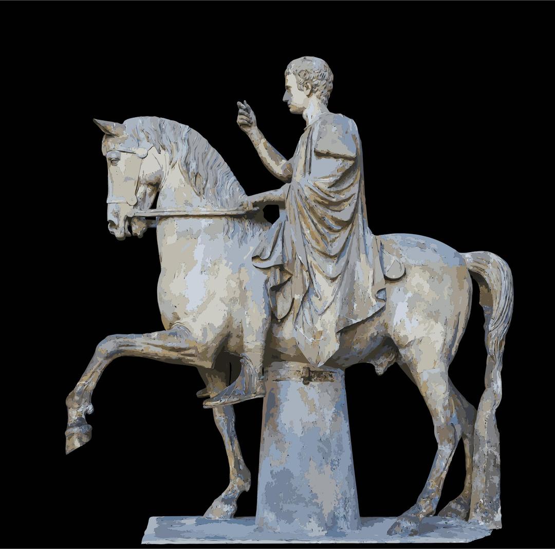 M.Nonius Balbus Nuceria equestrian Statue MANN png transparent