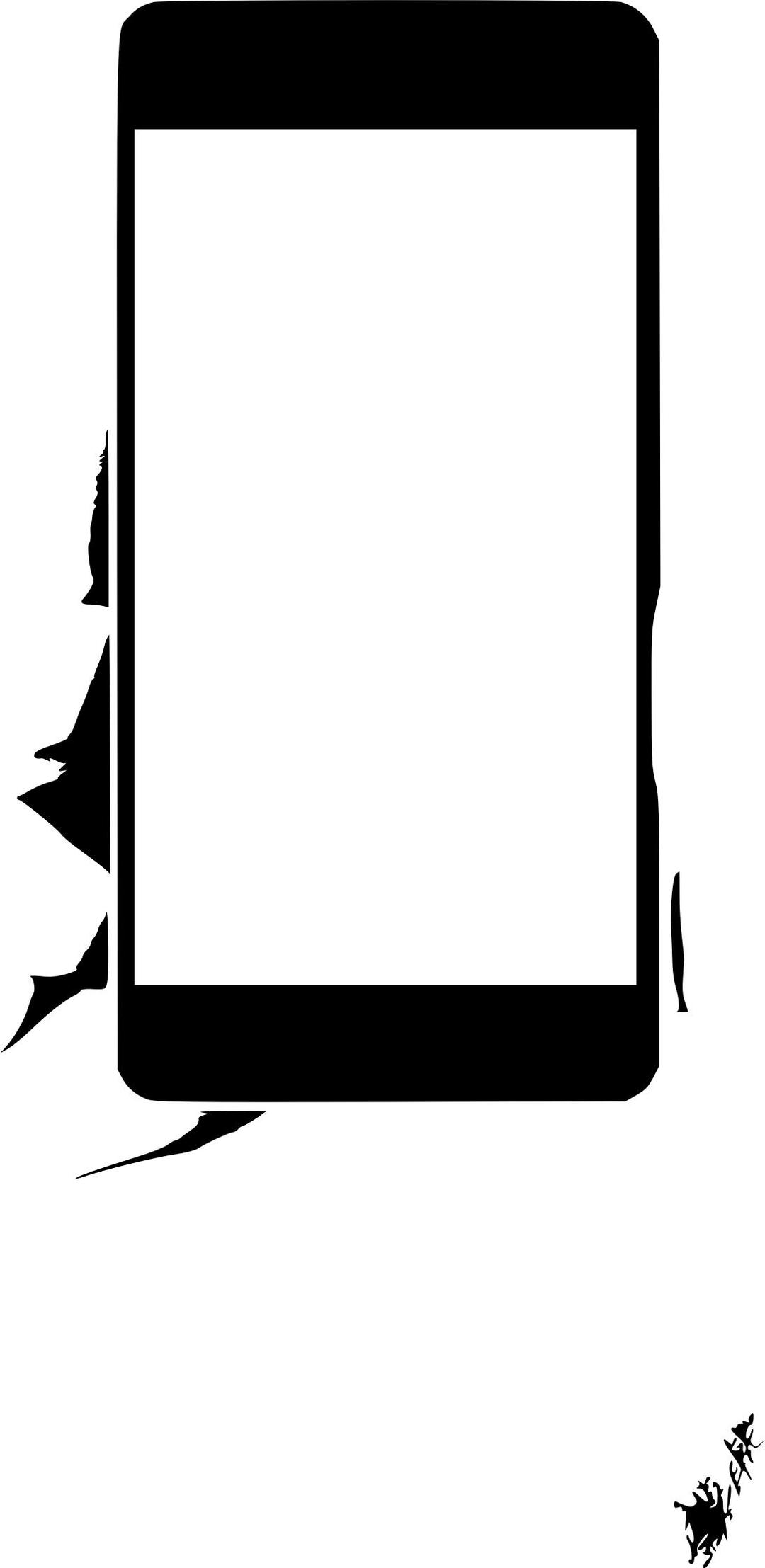 mobile in hand png transparent
