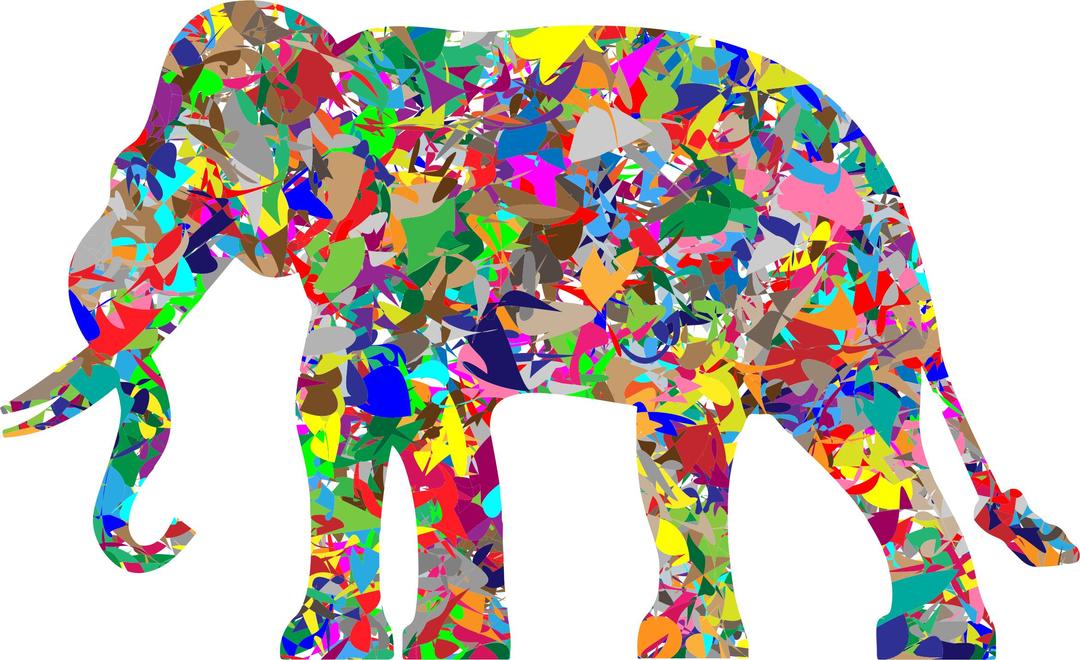 Modern Art Elephant png transparent