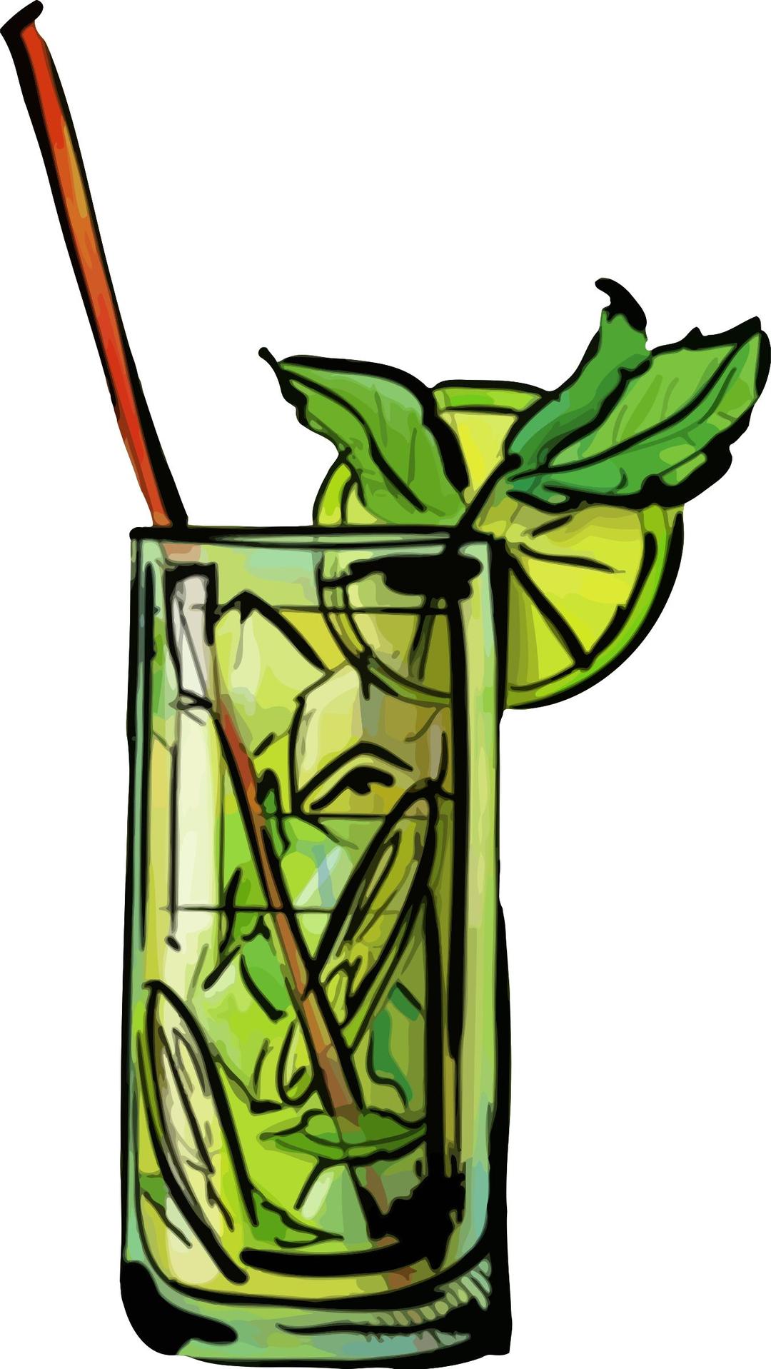 Mojito cocktail png transparent