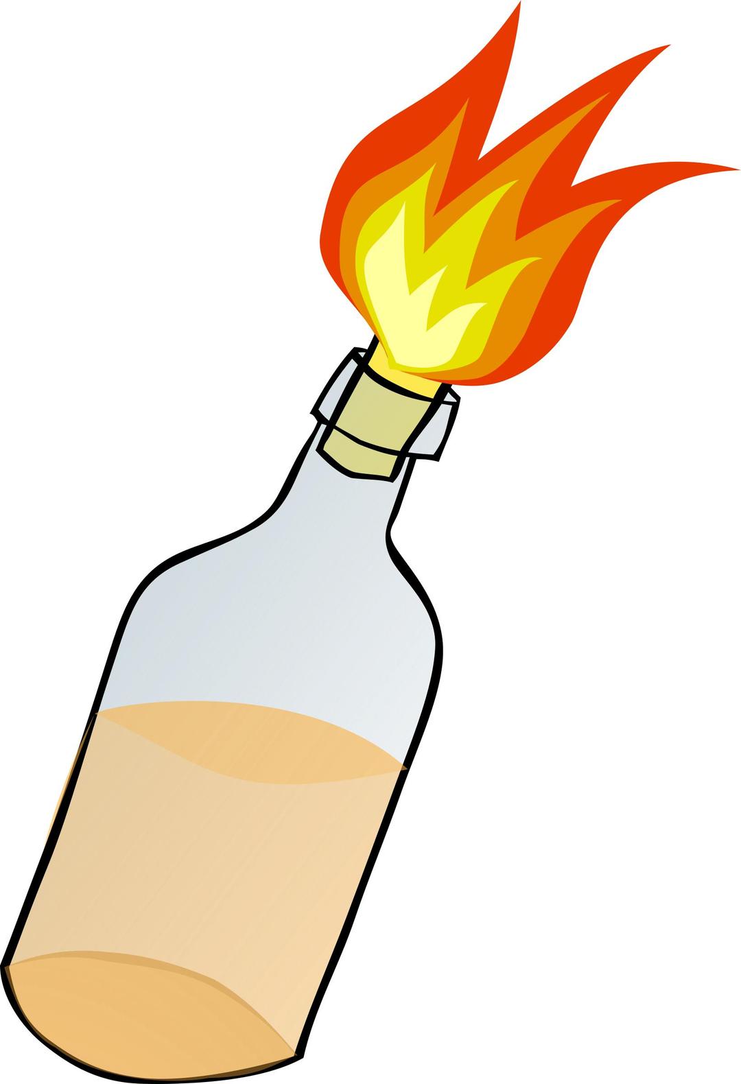 molotov cocktail png transparent