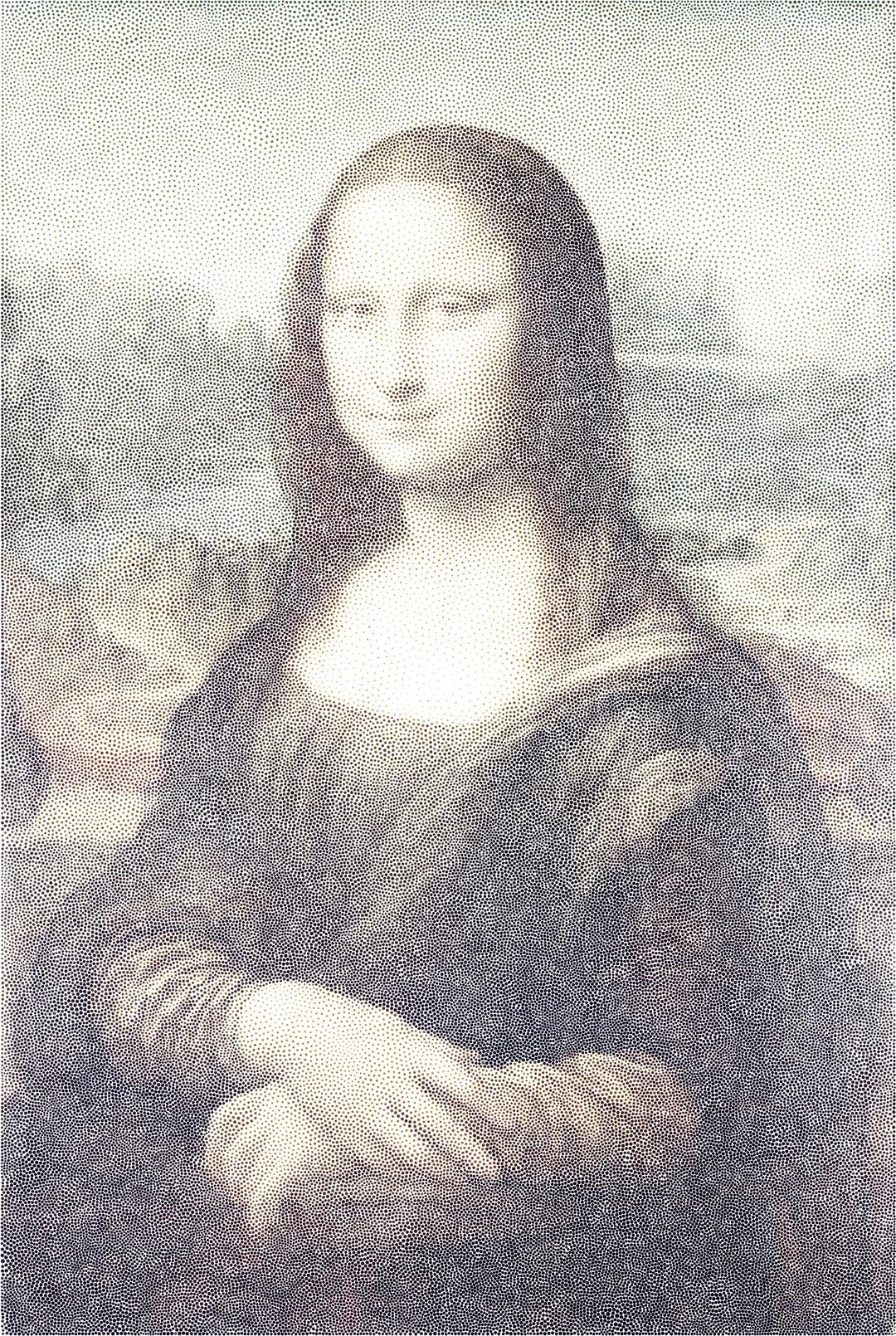 Mona Lisa Stippled png transparent