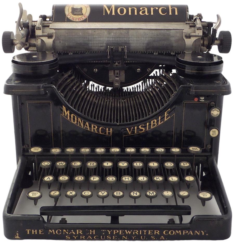 Monarch Vintage Typing Machine png transparent