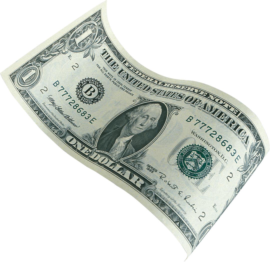 Money One Bill Dollar png transparent