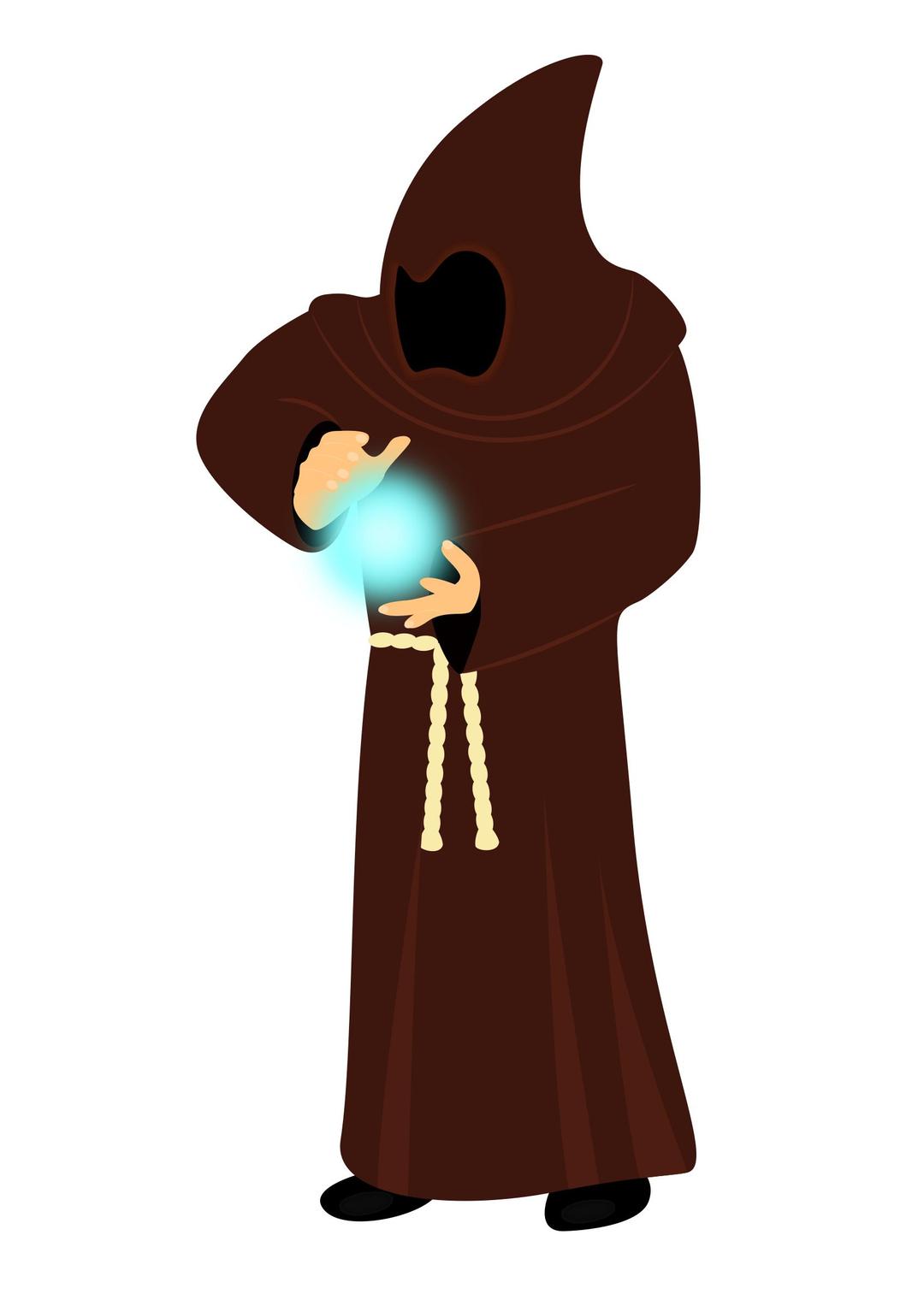 Monk projecting energy png transparent