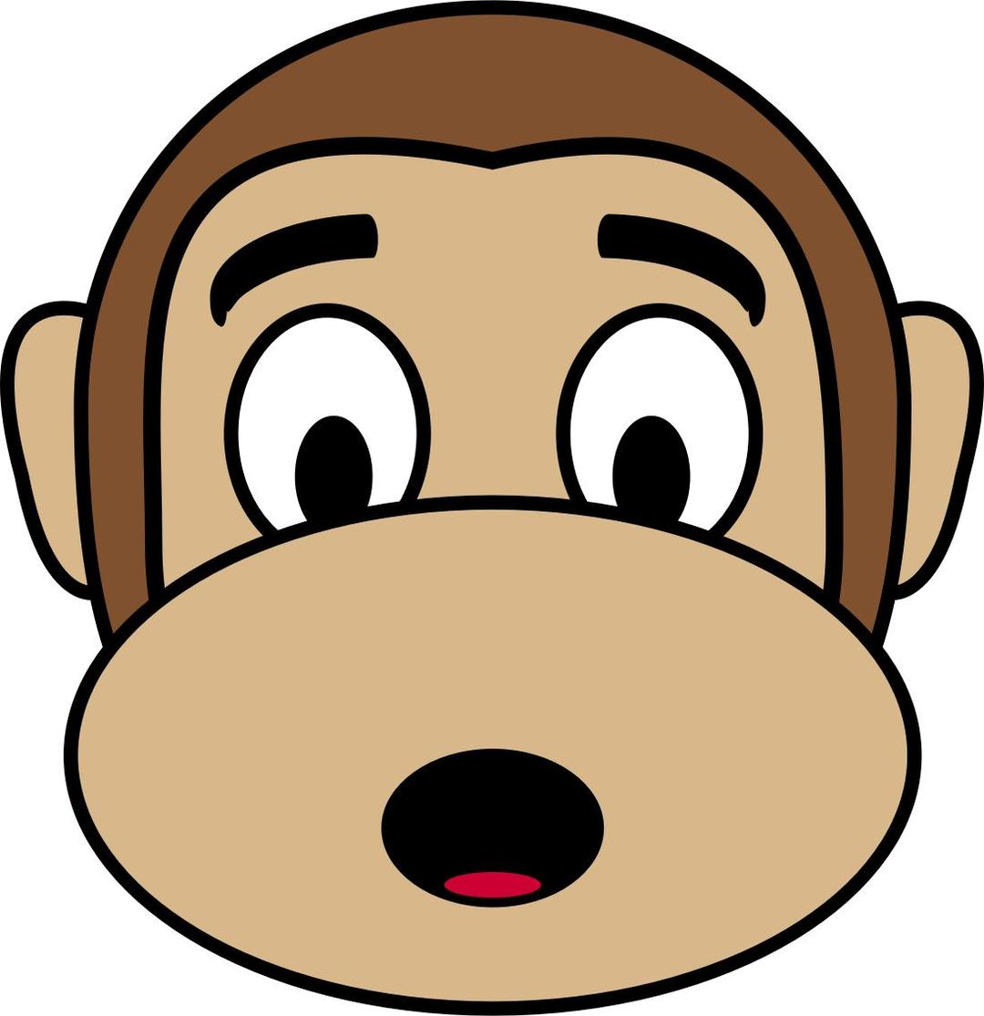 Monkey Emoji - Astonished png transparent