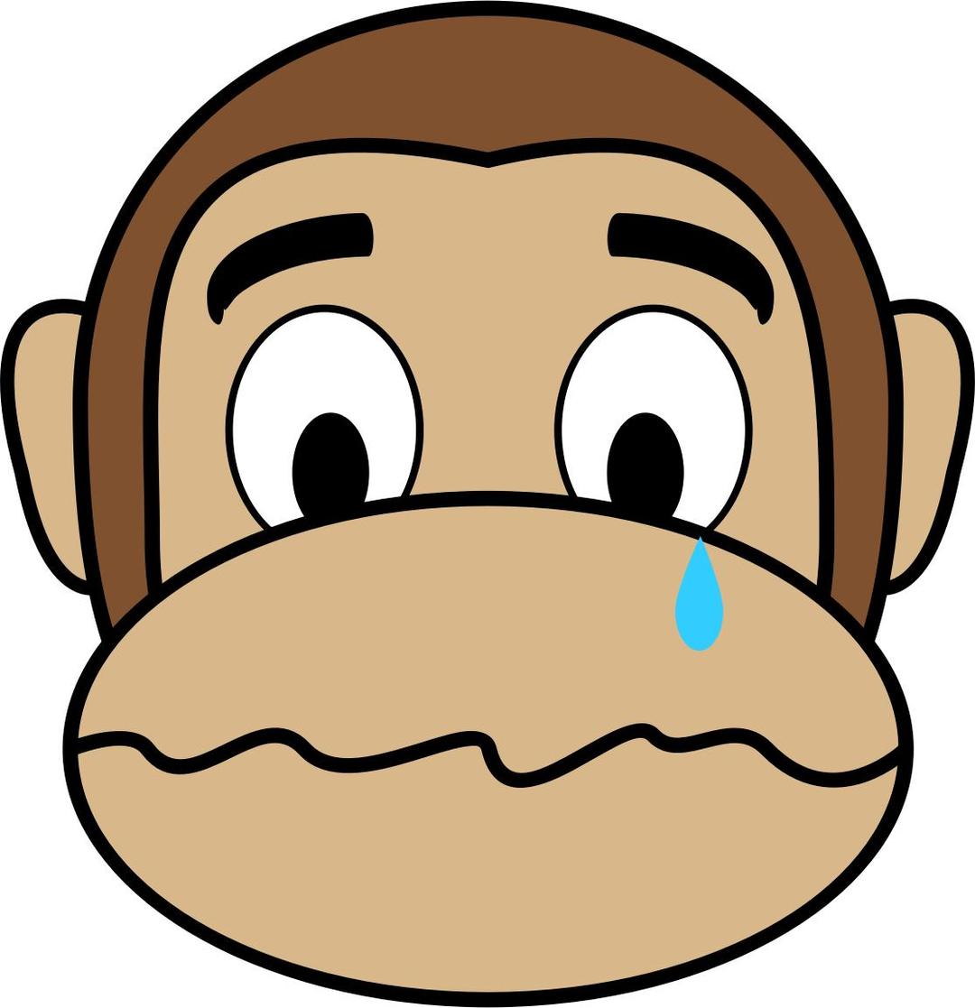 Monkey Emoji - Crying png transparent