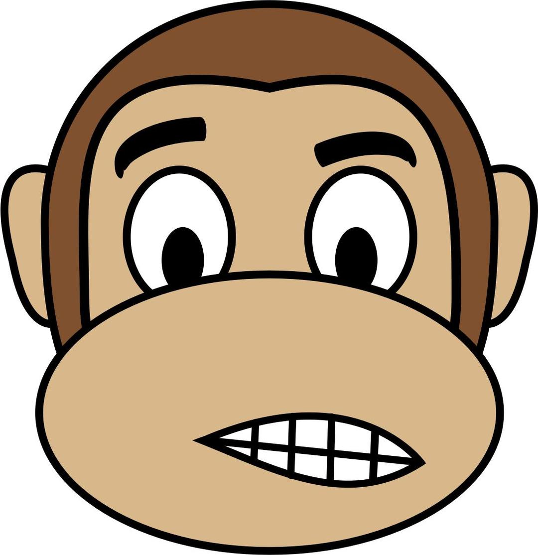 Monkey Emoji - Dissatisfied  png transparent