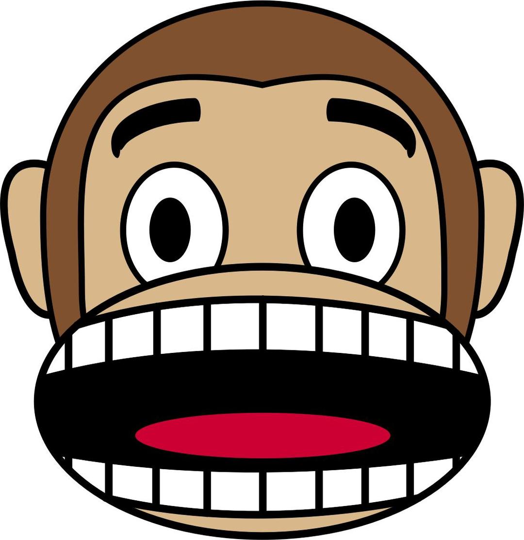 Monkey Emoji - Fearful png transparent