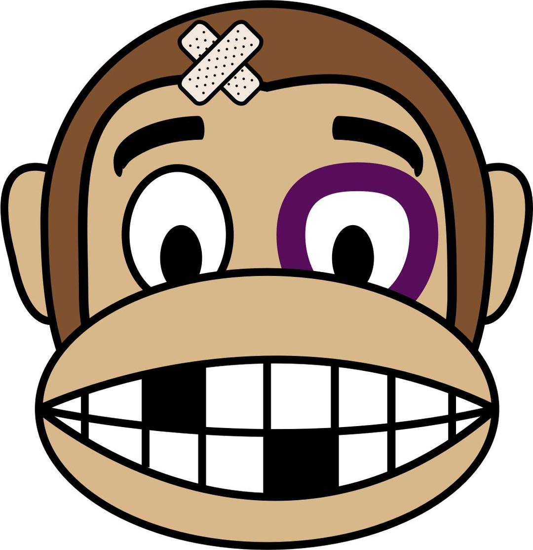 Monkey Emoji - Fighter png transparent